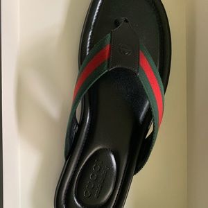 Gucci Men web thong sandals
